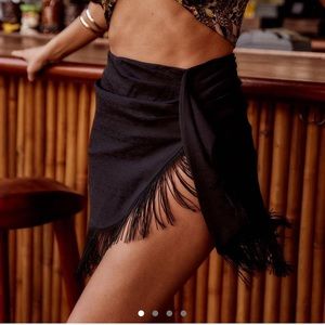 NWT 12th Tribe Fringe Skirt